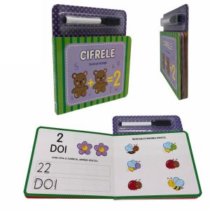 Children Number and Alphabet Learning Write and Wipe Board Book Set
